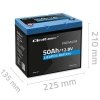 Qoltec Akumulator LiFePO4 Litowo-Żelazowo-Fosforanowy | 12.8V | 50Ah |  640Wh | BMS